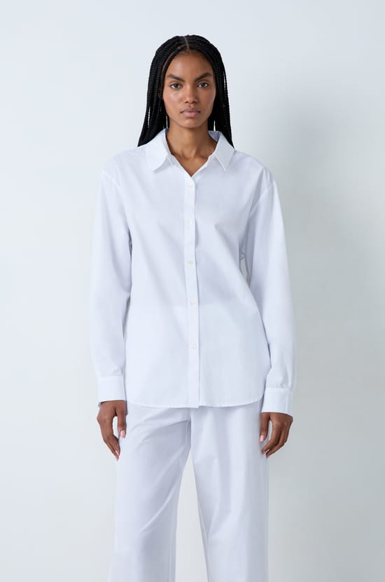 Chemise de pyjama en coton;${refinementColor}