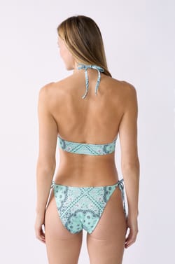 Reversible printed bandeau bikini top;${refinementColor}