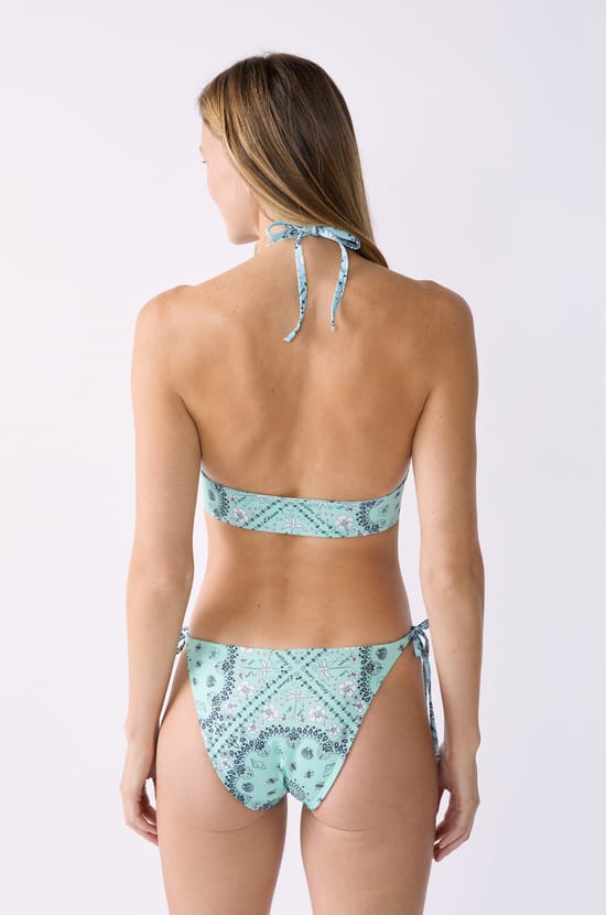 Reversible printed bandeau bikini top;${refinementColor}