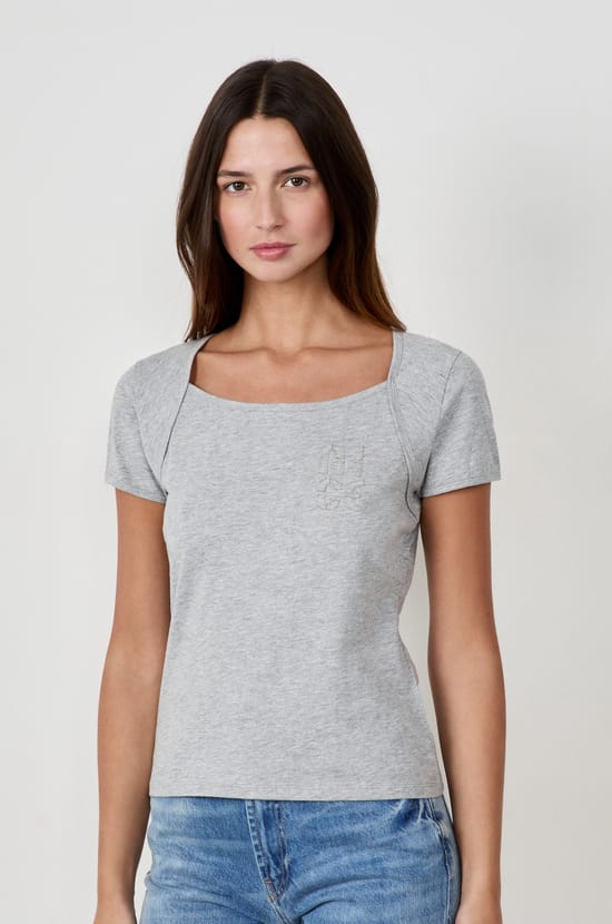 Short-sleeved cotton T-shirt;${refinementColor}