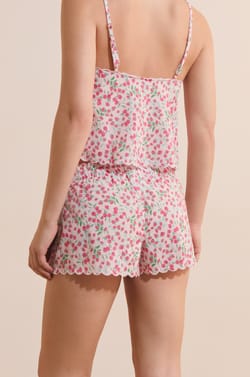 Pantal&oacute;n corto de pijama estampado de algod&oacute;n;${refinementColor}