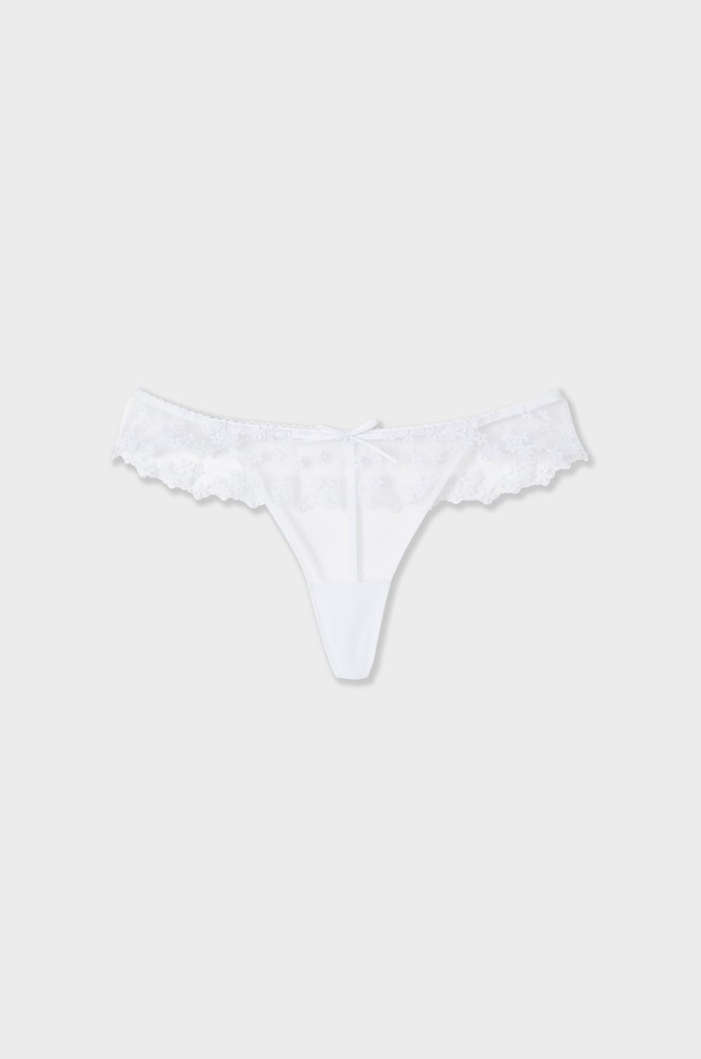 Floral Tulle Thong;${refinementColor}