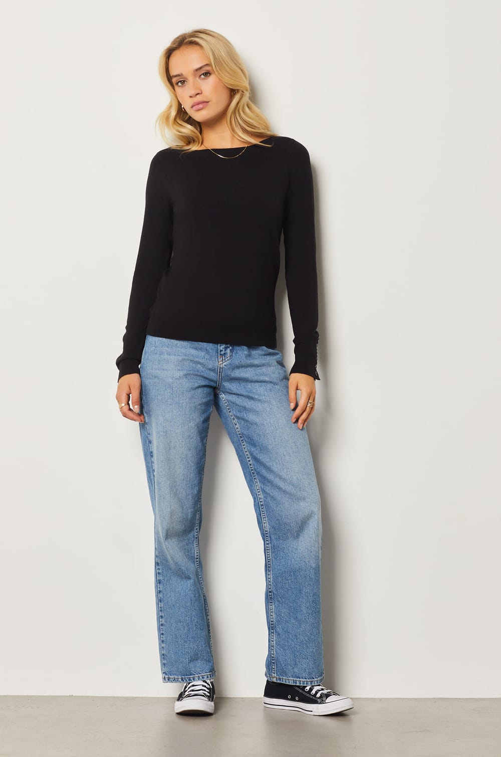 Boat Neck Sweater;${refinementColor}