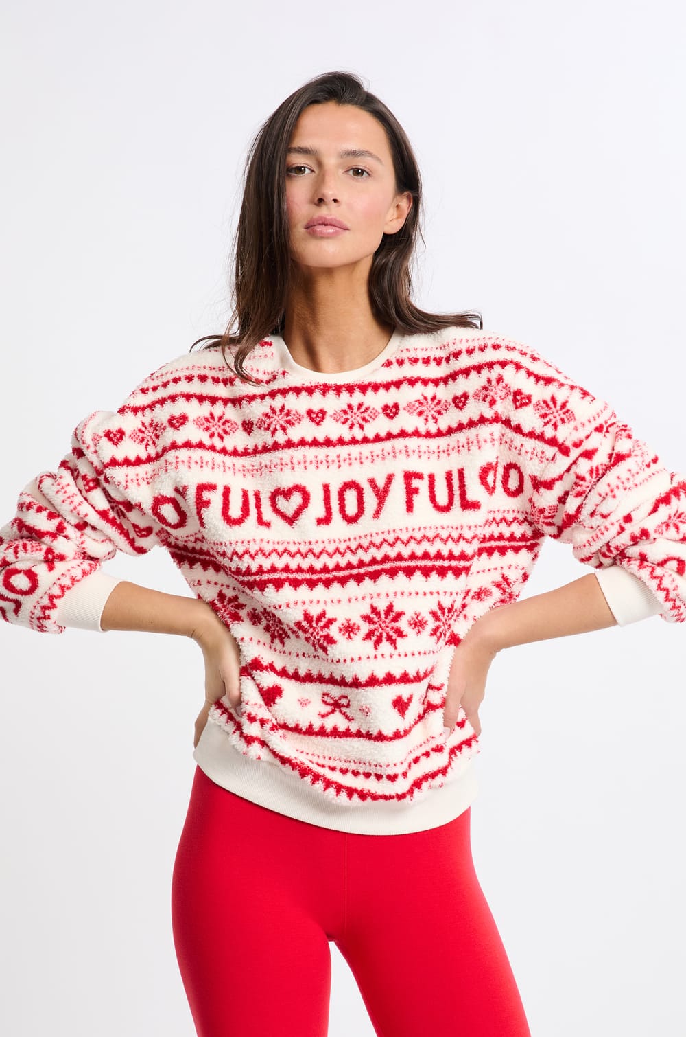Sweatshirt à motifs;${refinementColor}
