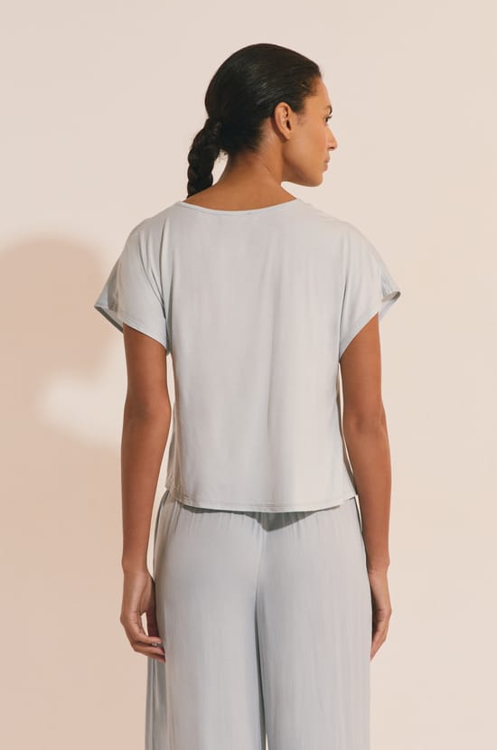 Top de pyjama satin&eacute;;${refinementColor}