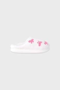 Chaussons à motifs en fausse fourrure;${refinementColor}