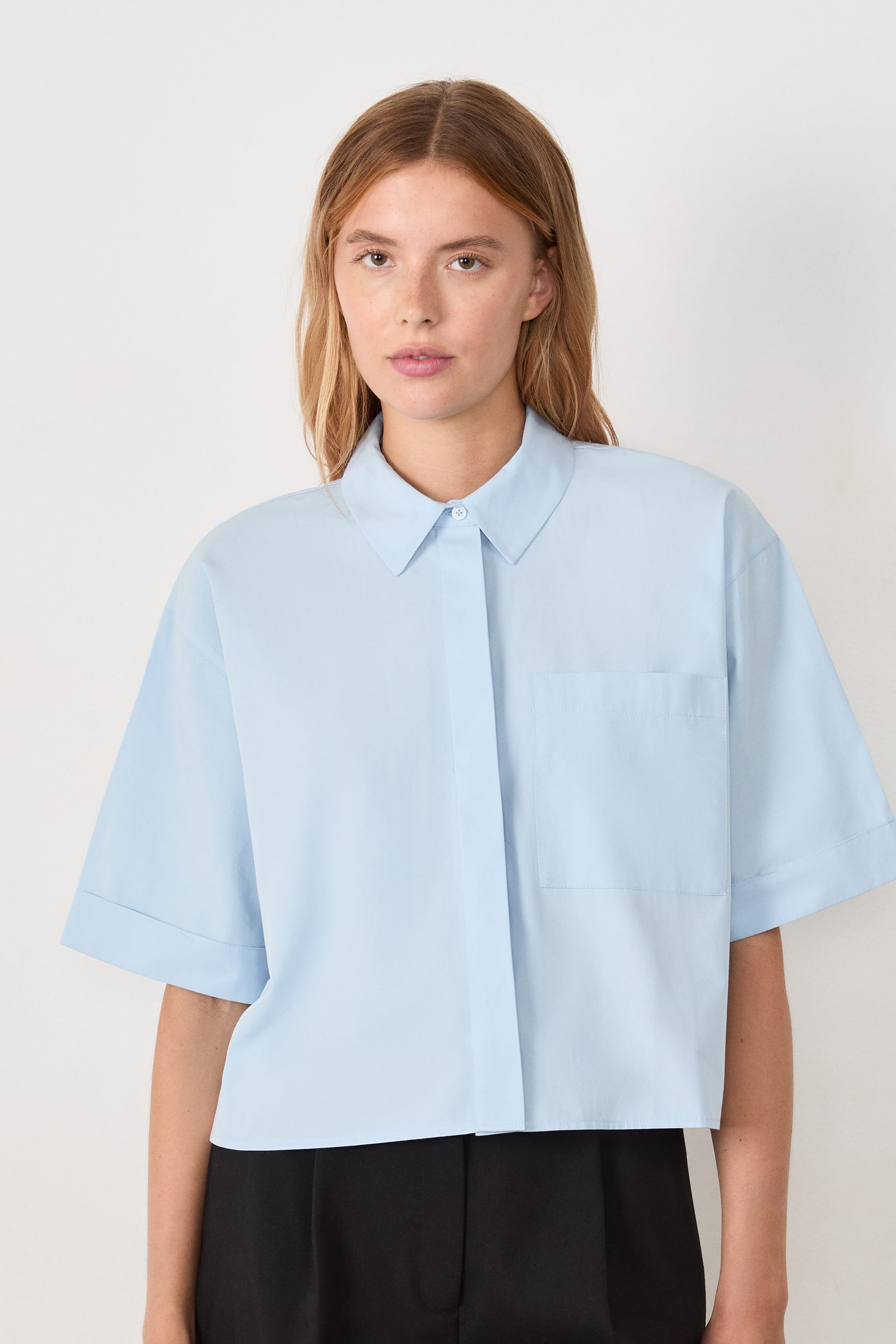 chemise manches courtes en coton