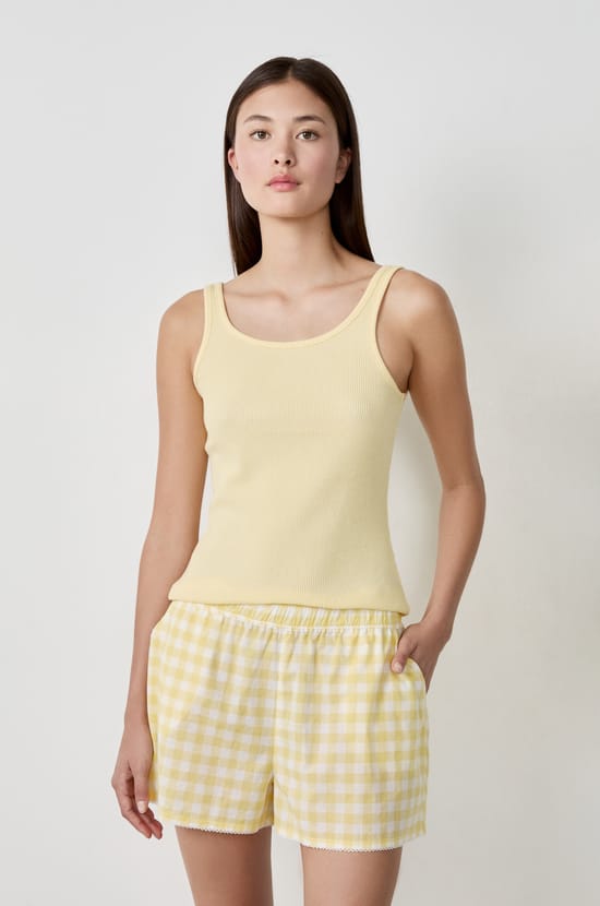 Camiseta de tirantes de algodón;${refinementColor}