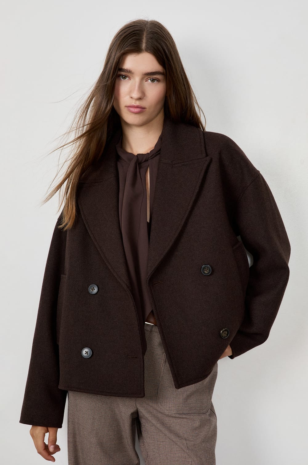 Short Peacoat;${refinementColor}