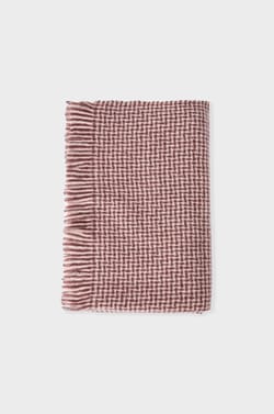 Écharpe à motif pied-de-poule;${refinementColor}