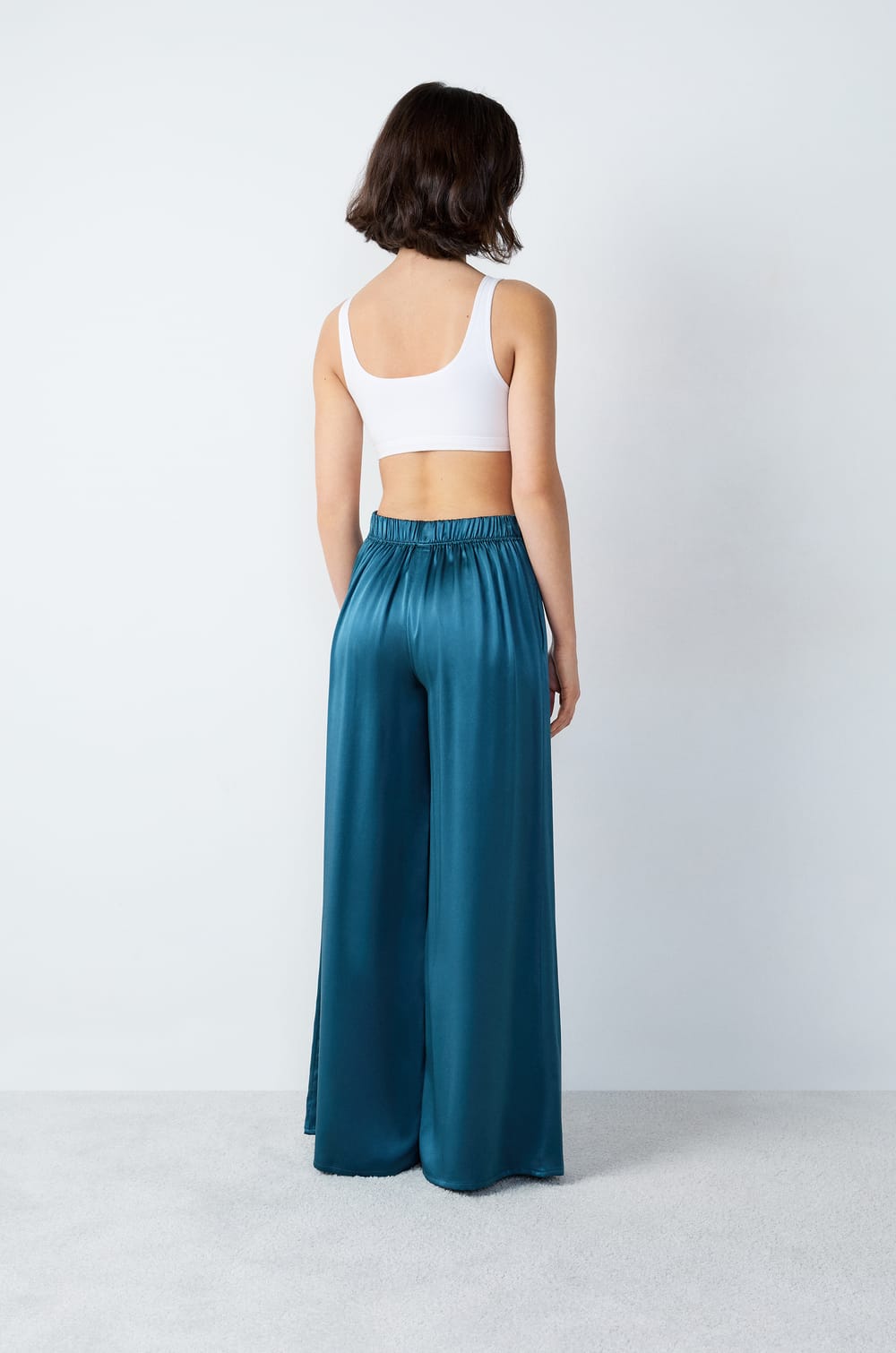 Silk Pyjama Bottoms;${refinementColor}