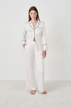 Pantalón de pijama de satén;${refinementColor}