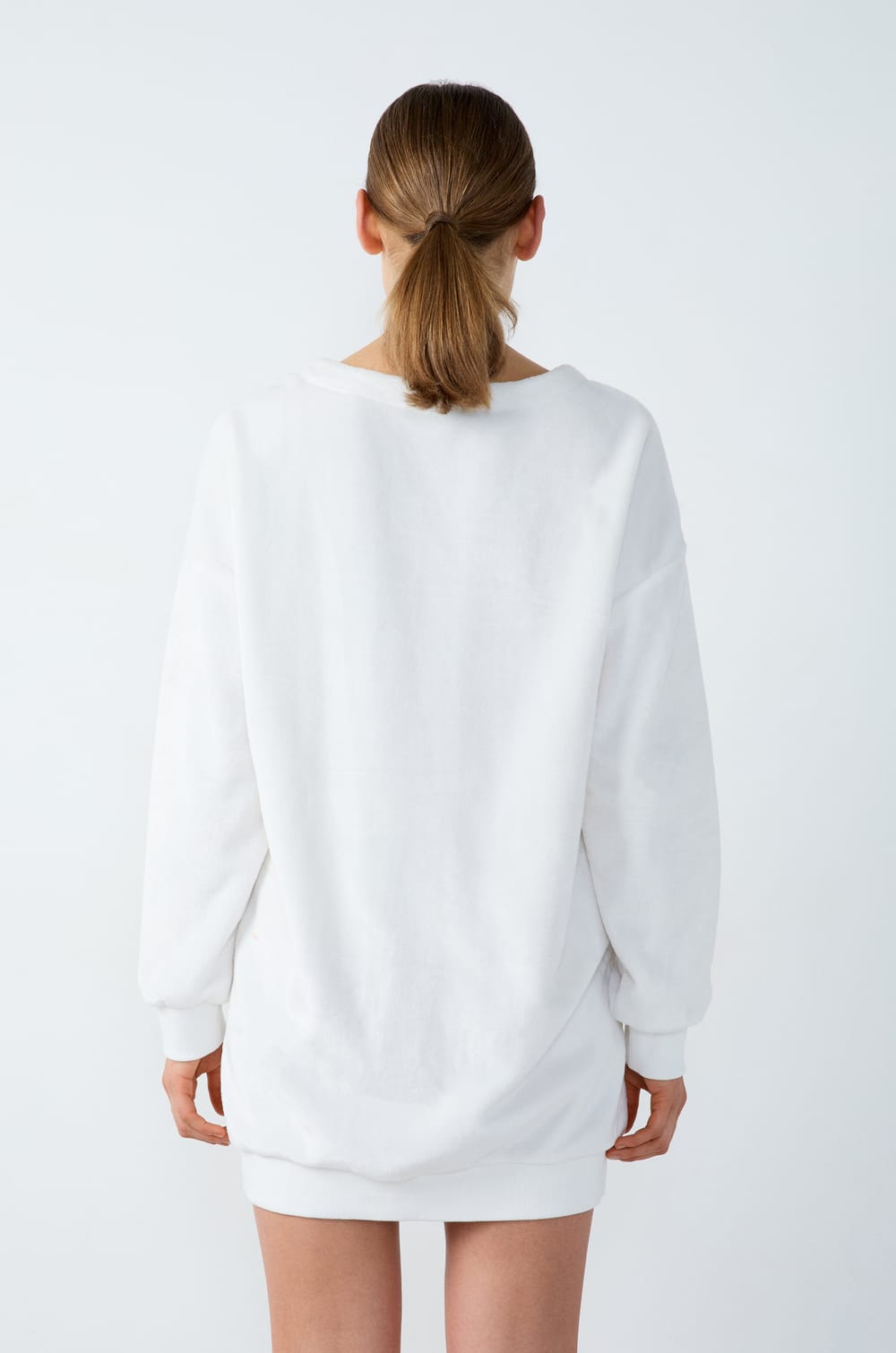 Fleece Pajama Sweatshirt;${refinementColor}