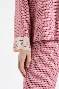 Camiseta de pijama de manga larga estampada;${refinementColor}