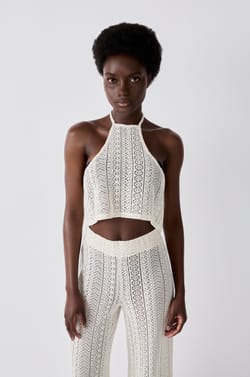 Crochet Backless Top;${refinementColor}