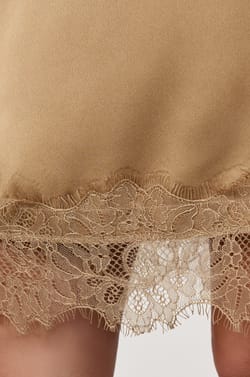 Skirt with Lace;${refinementColor}