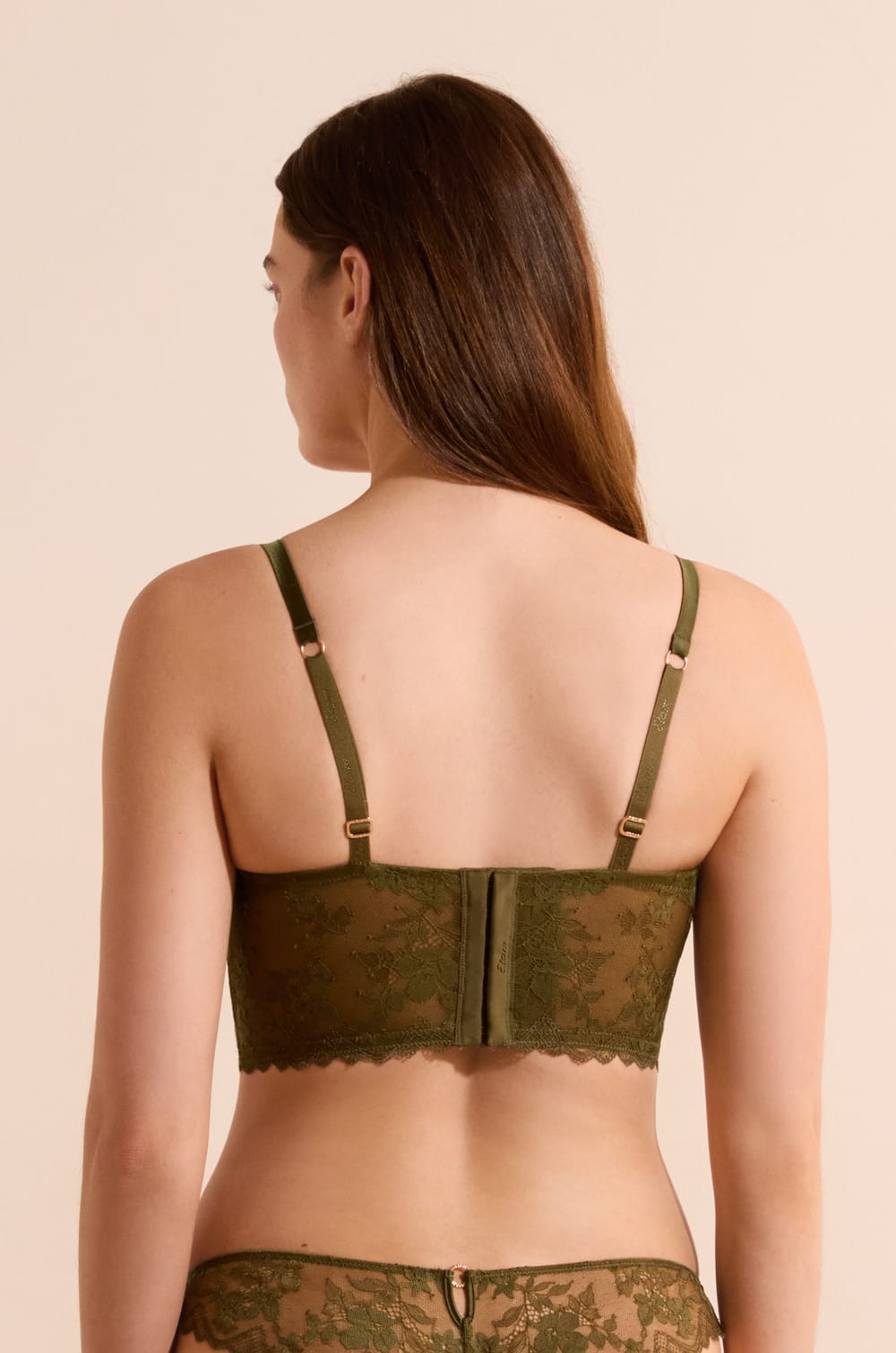 Soutien-gorge bustier en dentelle;${refinementColor}