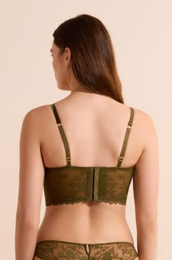 Soutien-gorge bustier en dentelle;${refinementColor}