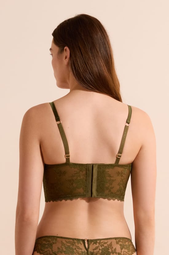 Soutien-gorge bustier en dentelle;${refinementColor}