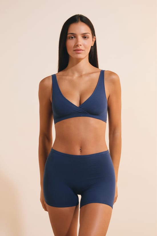 Cycling Shorts in Organic Stretch Cotton;${refinementColor}