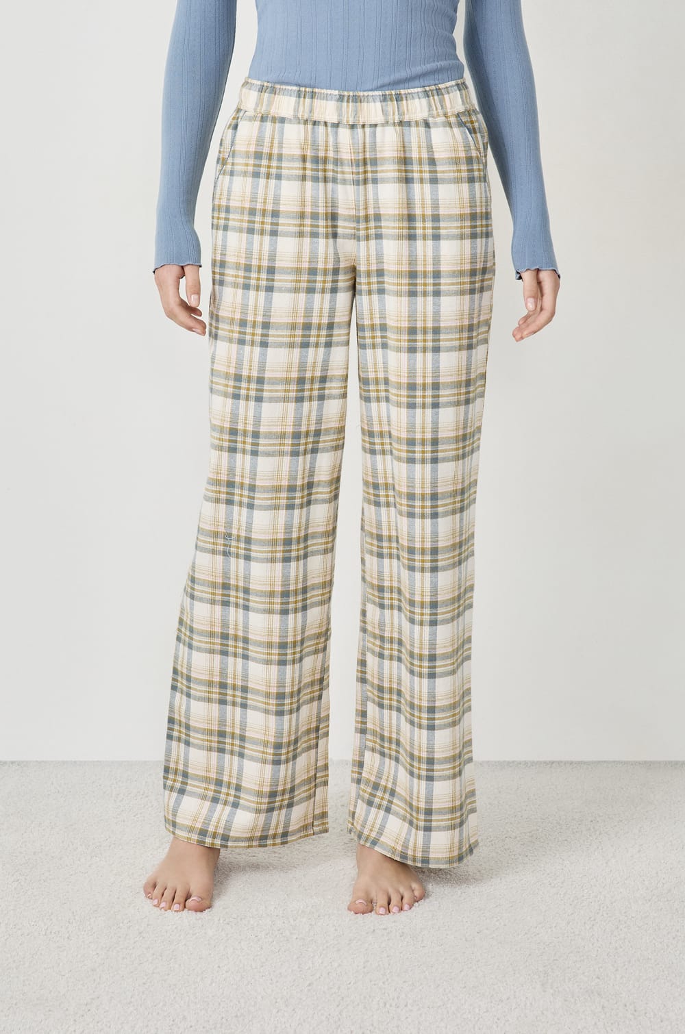 Pantalon de pyjama à carreaux;${refinementColor}
