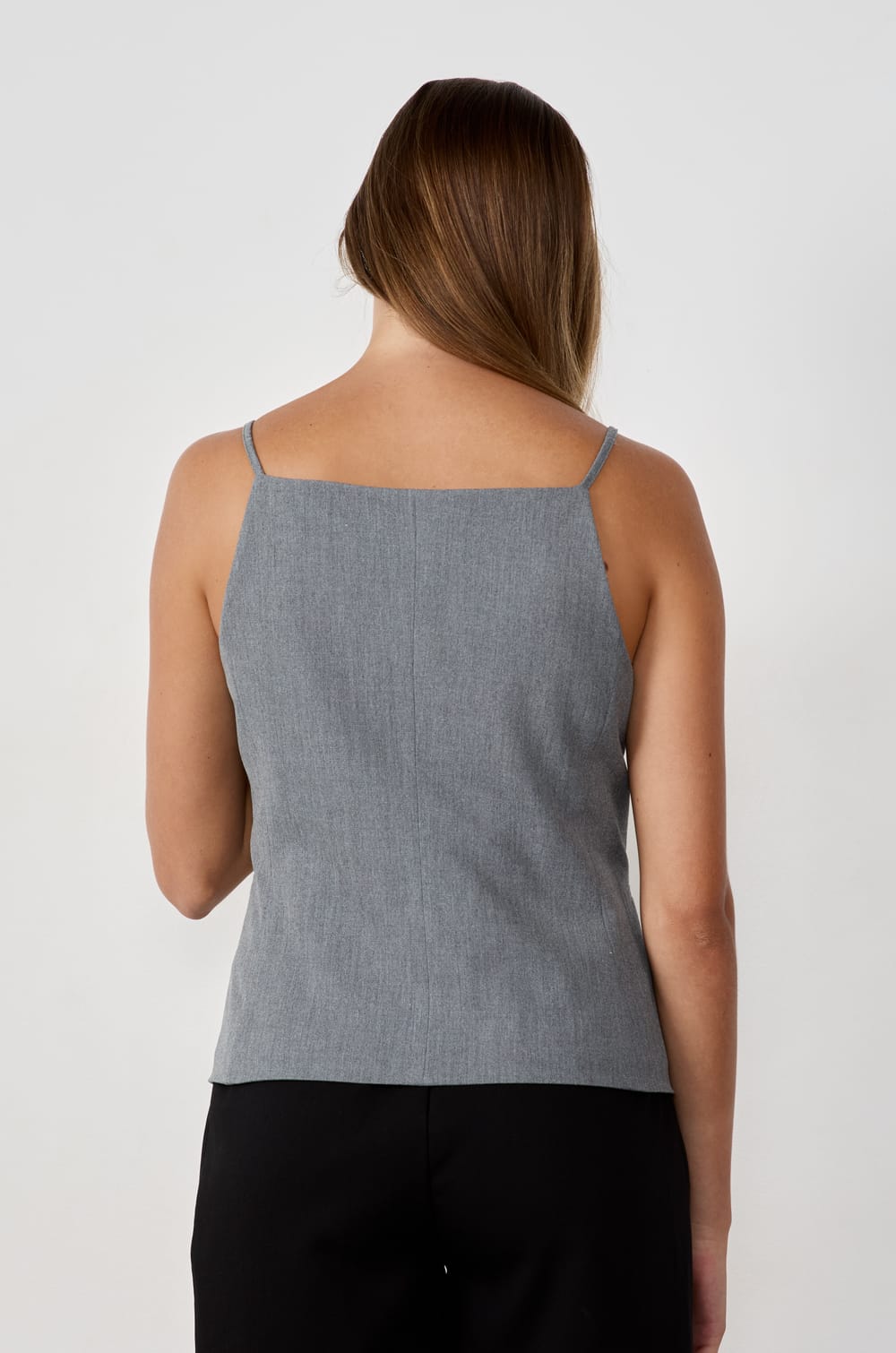 Gilet sans manches à boutons;${refinementColor}