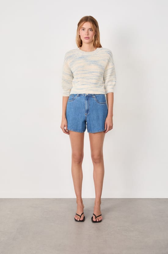 3/4 Sleeve Sweater;${refinementColor}
