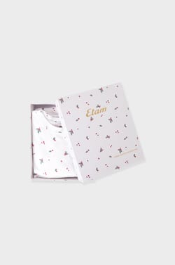 Pyjama 2 pièces à motifs en coton;${refinementColor}
