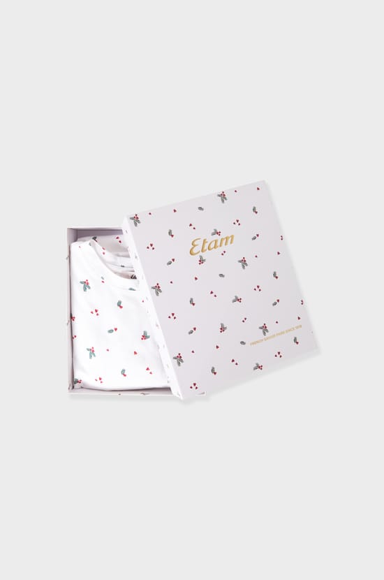Pyjama 2 pièces à motifs en coton;${refinementColor}