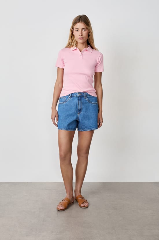 Short-Sleeved Polo Shirt;${refinementColor}