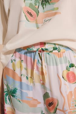 Pantalon de pyjama &agrave; motifs;${refinementColor}