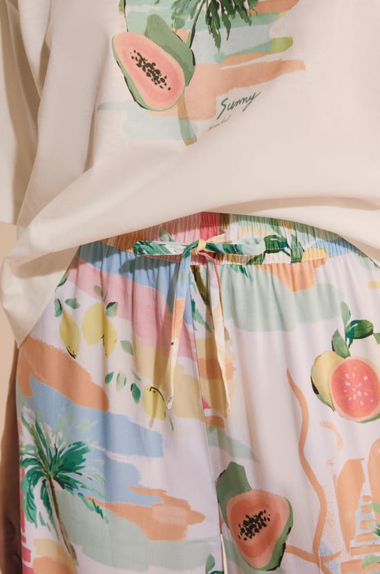 Pyjama Trousers with Patterns;${refinementColor}