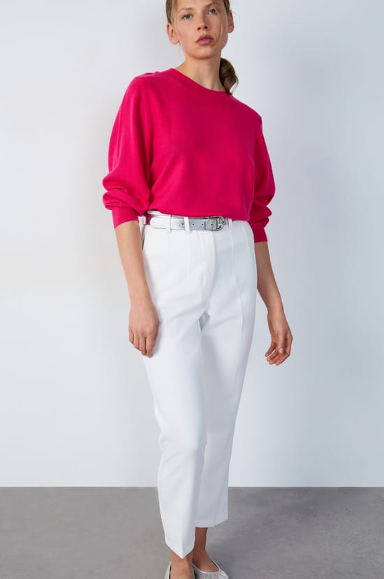 Cigarette Cut Pants;${refinementColor}