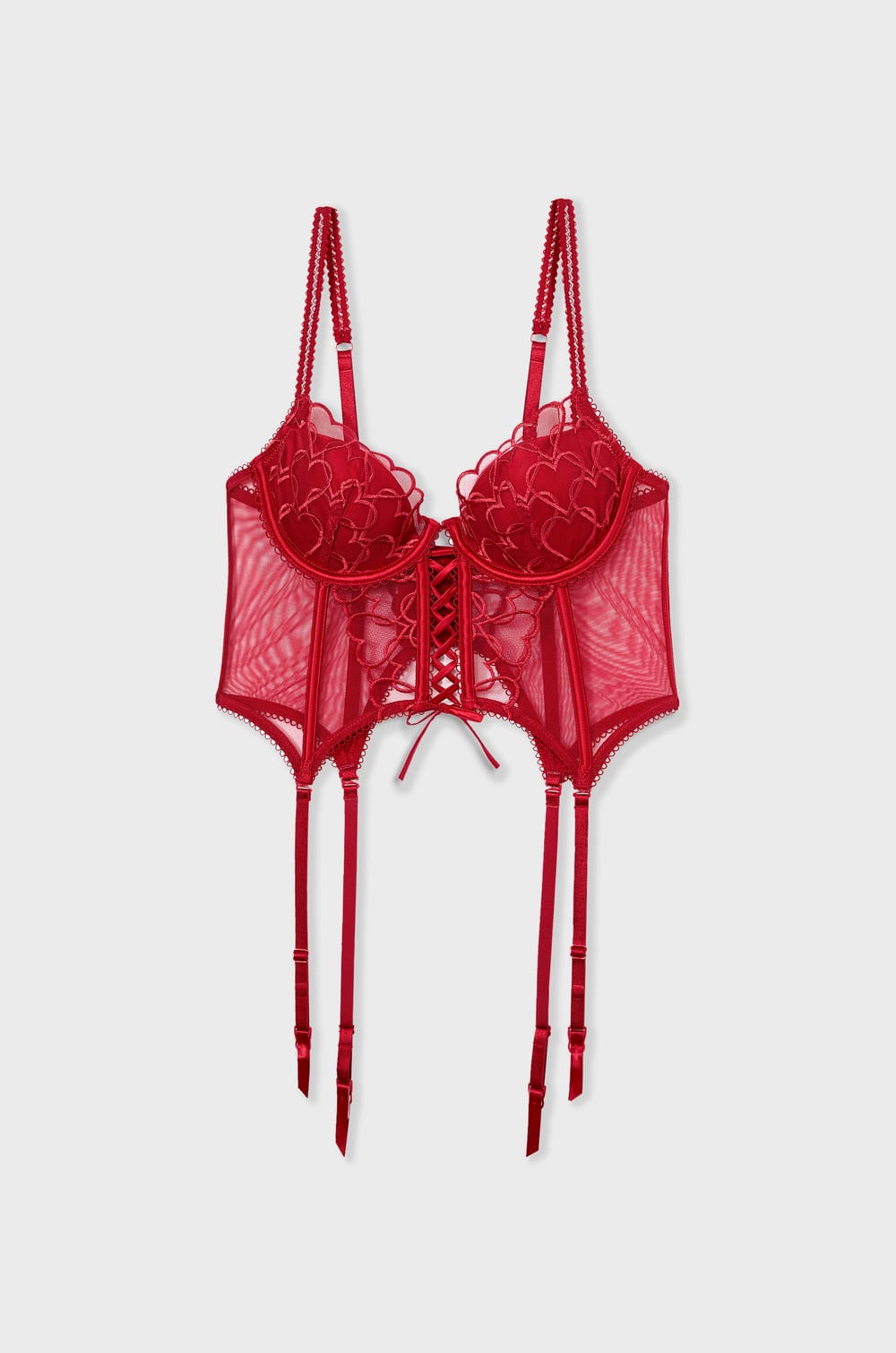 Heart Embroidery Corset;${refinementColor}