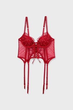 Heart Embroidery Corset;${refinementColor}