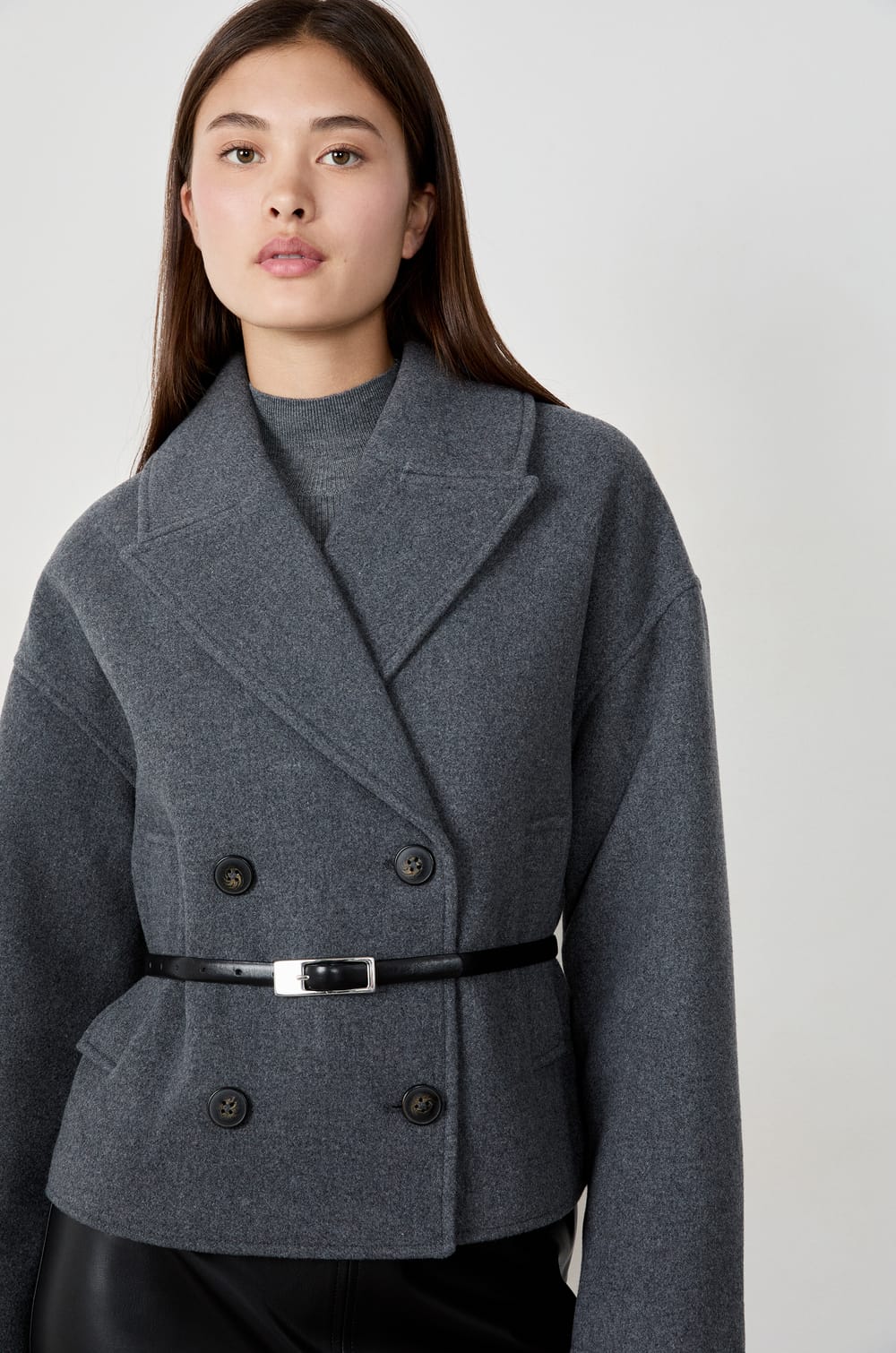 Short Peacoat;${refinementColor}
