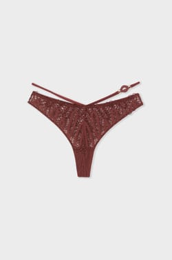 Tanga de encaje;${refinementColor}