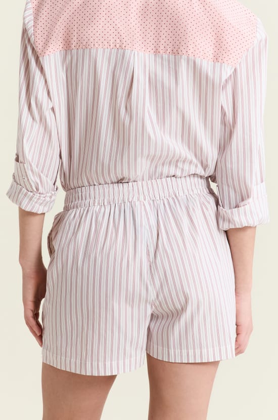 Short de pyjama &agrave; motifs avec coton;${refinementColor}