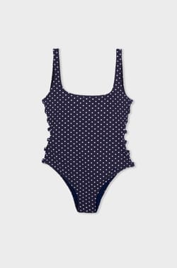 One-piece polka dot swimsuit Marcia Wear x Etam;${refinementColor}