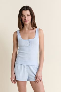 Pyjama tanktop van katoen;${refinementColor}