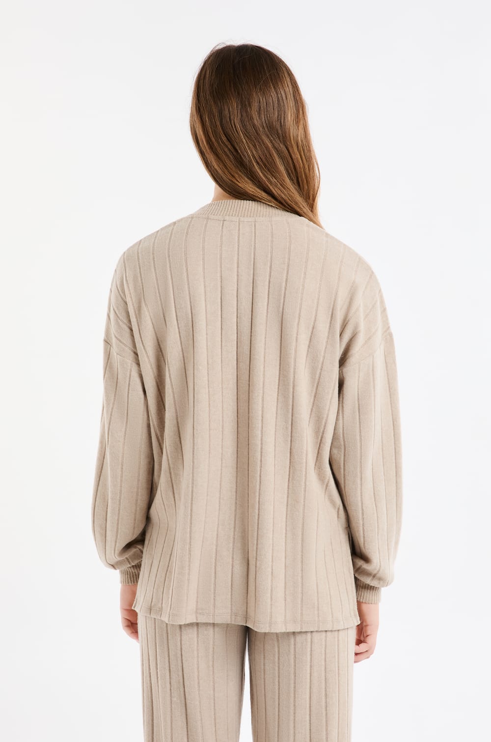Round Neck Pyjama Sweatshirt;${refinementColor}