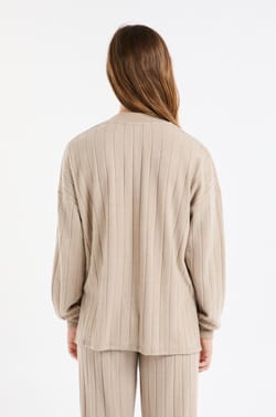 Round Neck Pyjama Sweatshirt;${refinementColor}