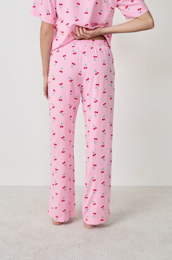 Printed Pyjama Trousers;${refinementColor}