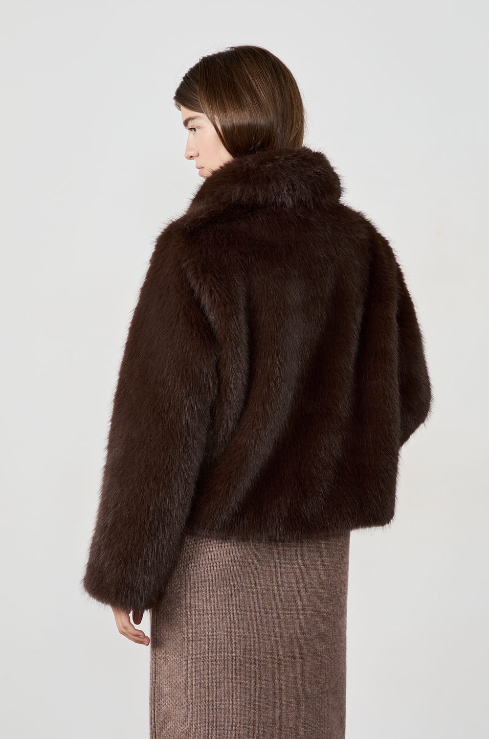 Faux Fur Coat;${refinementColor}