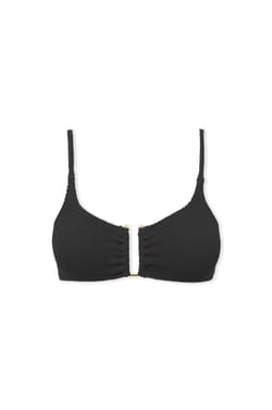 Bikini Top Stretchy Bralette with Metal Jewellery;${refinementColor}