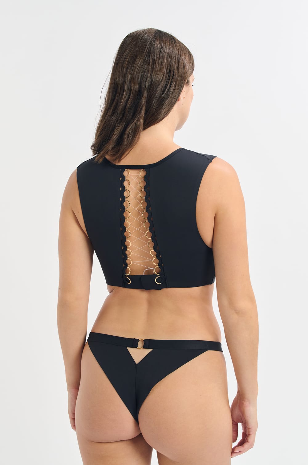 Soutien-gorge brassière armaturée en microfibre;${refinementColor}
