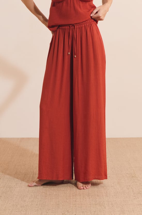 Pantalon de pyjama avec cordon;${refinementColor}