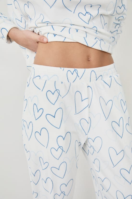 Pyjama trousers with hearts;${refinementColor}