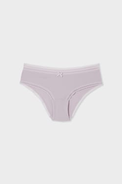Microfibre Boyshort with Lace Details;${refinementColor}