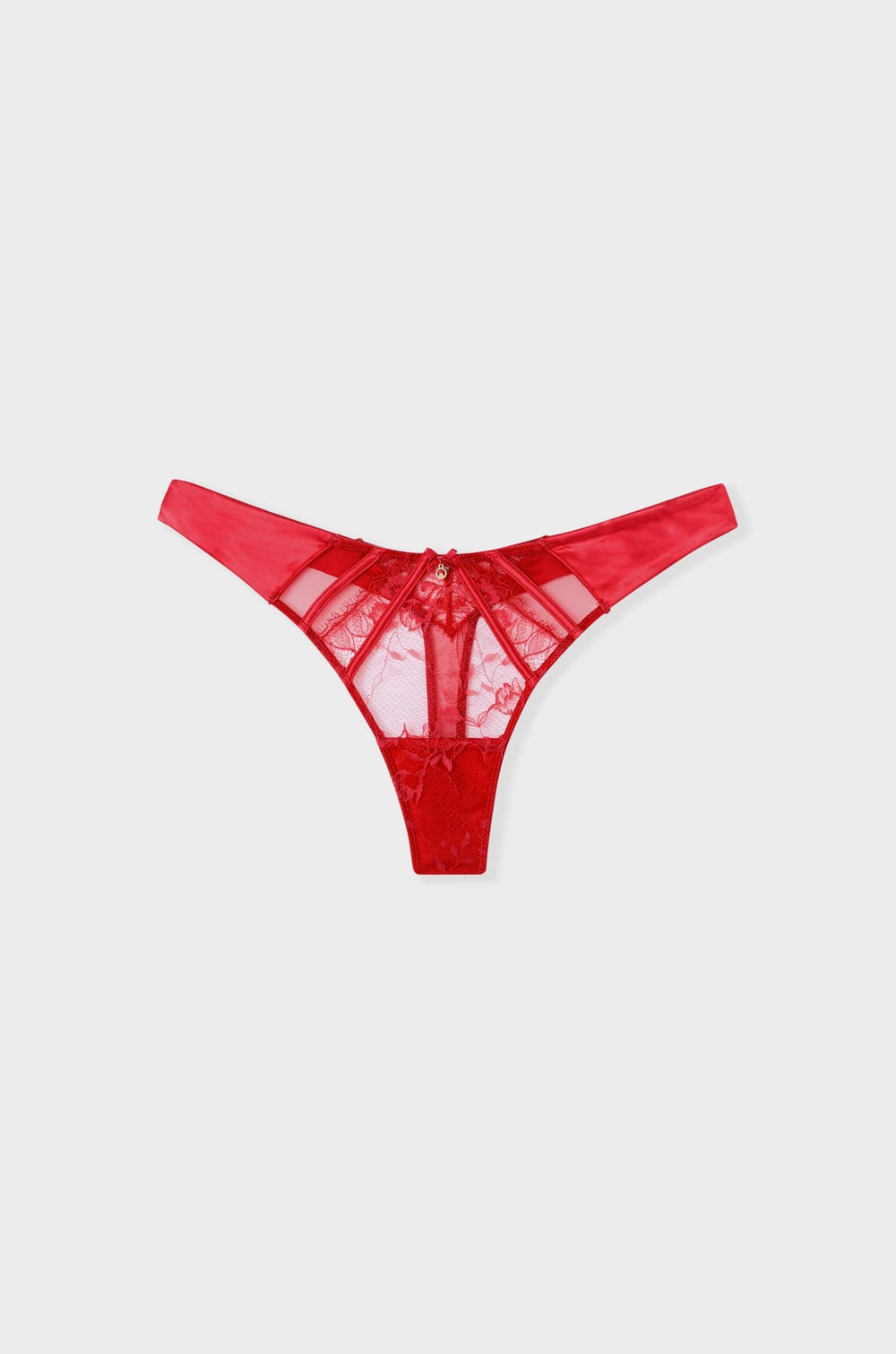 Lace and Satin Thong;${refinementColor}